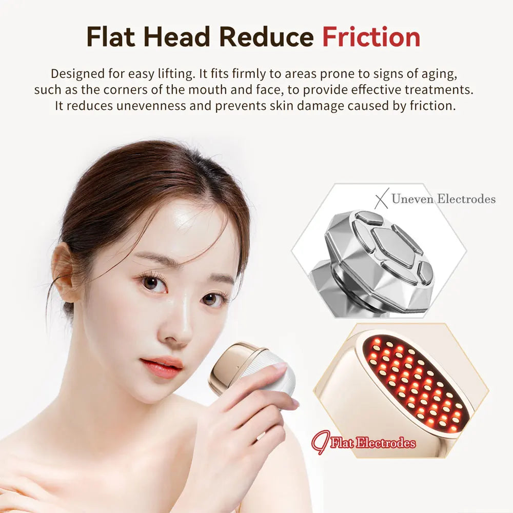 ANLAN RF Facial Device | Multi‑Polar RF, EMS Lifting, 3‑Color Light, 24K Gold