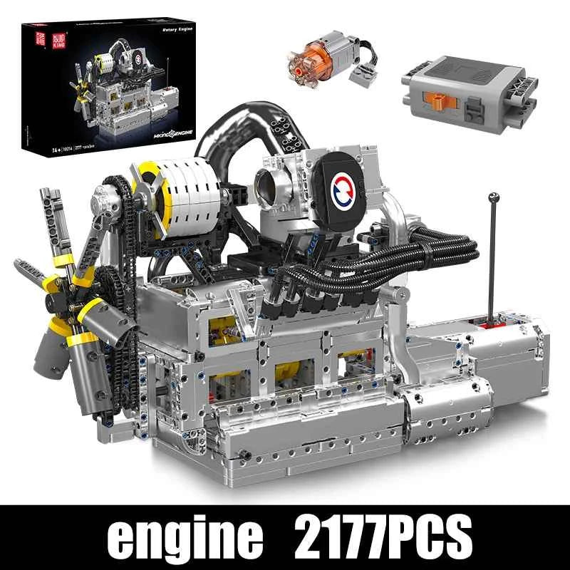 Mould King 10214 Motorized Rotary Piston Engine Building Set - Limetastore