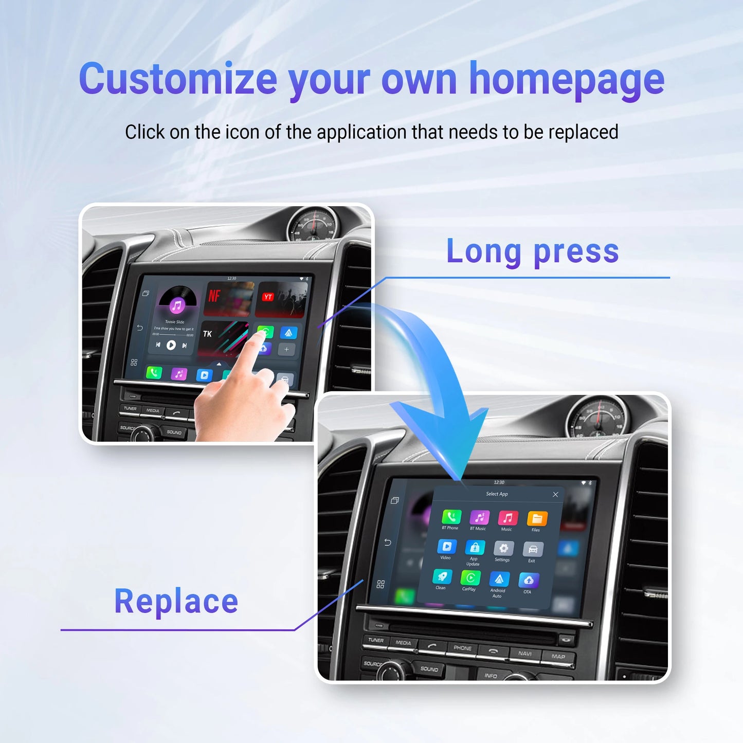 OTTOCAST Play2Video Pro Wireless CarPlay & Video AI Box