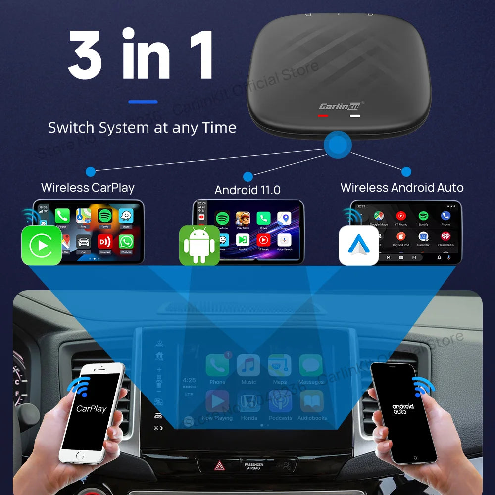 CarlinKit Android 11 Wireless CarPlay AI Box