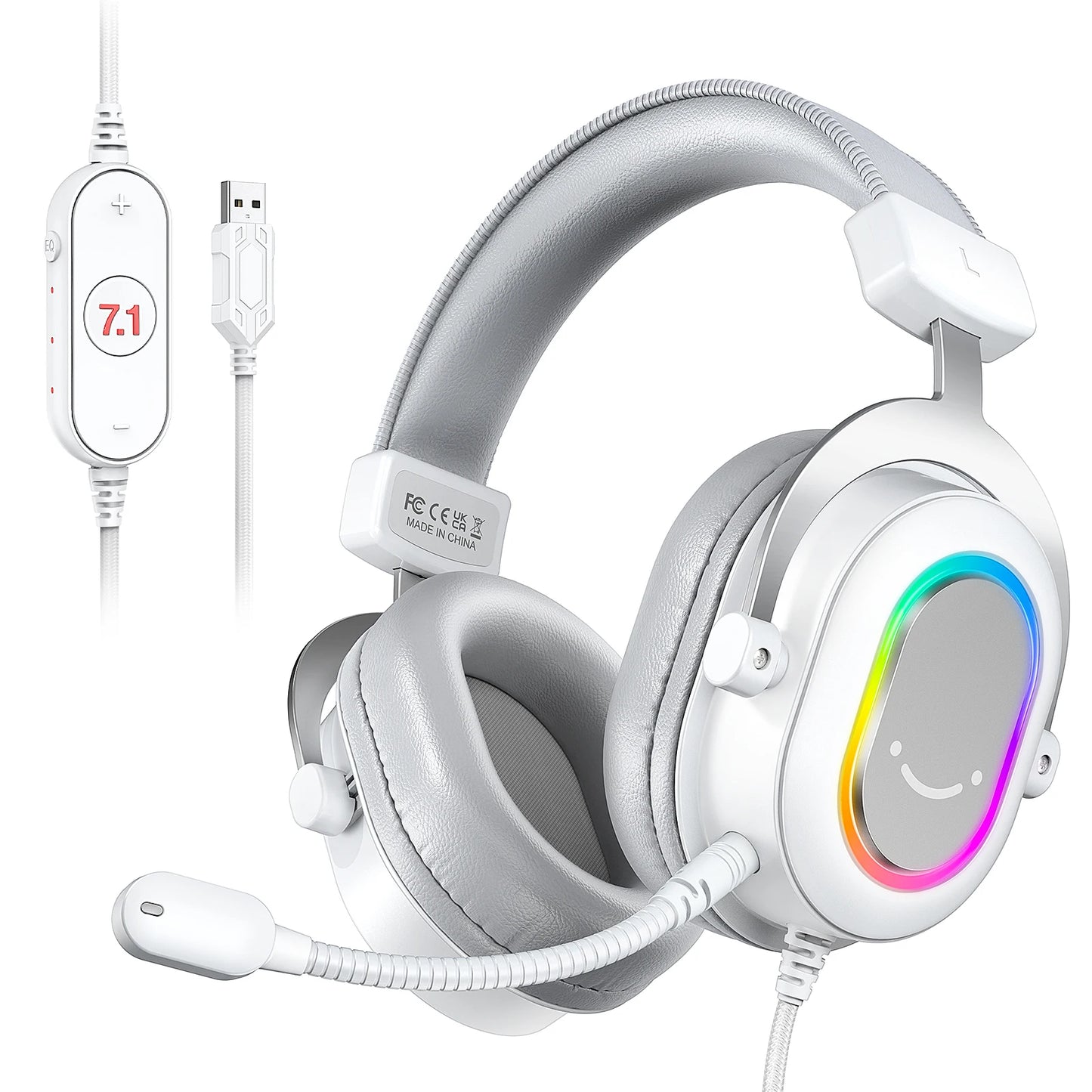 FIFINE Ampligame H6P Gaming Headset – RGB, 7.1 Surround, USB, MIC
