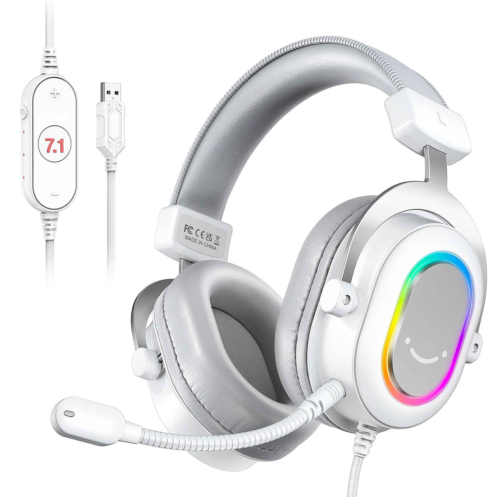 FIFINE Ampligame H6P Gaming Headset – RGB, 7.1 Surround, USB, MIC