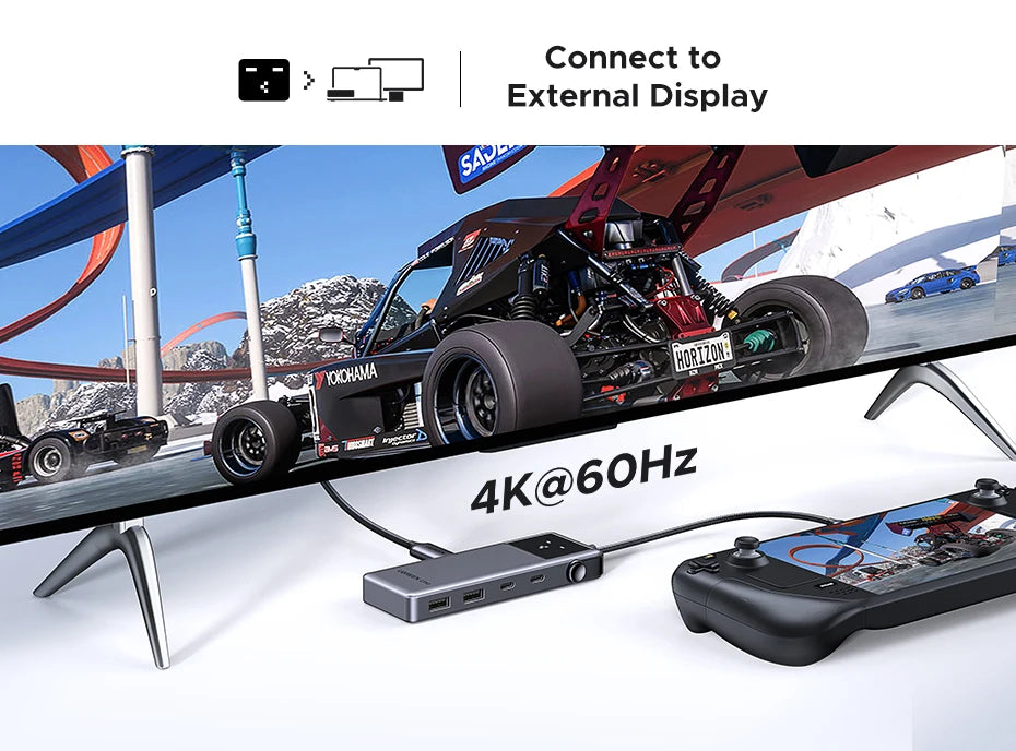 UGREEN Uno 6‑in‑1 USB‑C Hub with 4K60Hz HDMI, 10Gbps USB 3.2, PD100W