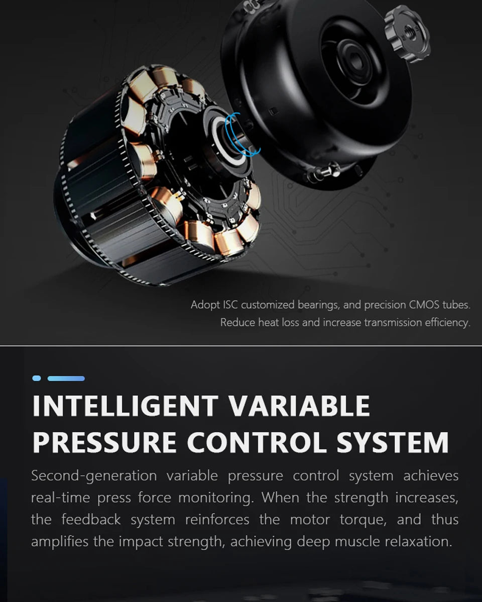 Booster Pro 3 – Professional Deep‑Tissue Massage Gun | Muscle Stimulator, Quiet Percussion Massager