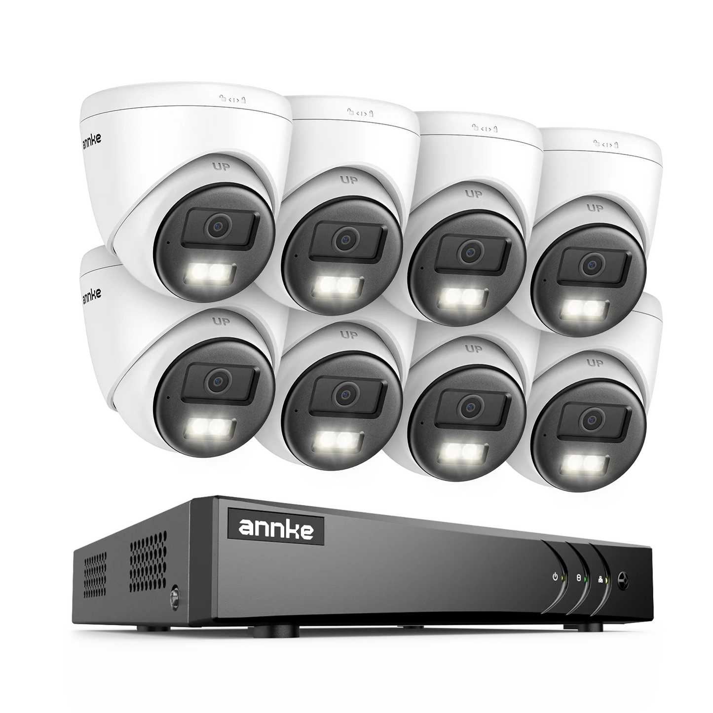 ANNKE 3K CCTV System | 5‑in‑1 8CH DVR, 5MP Dome Cameras, Color Night Vision