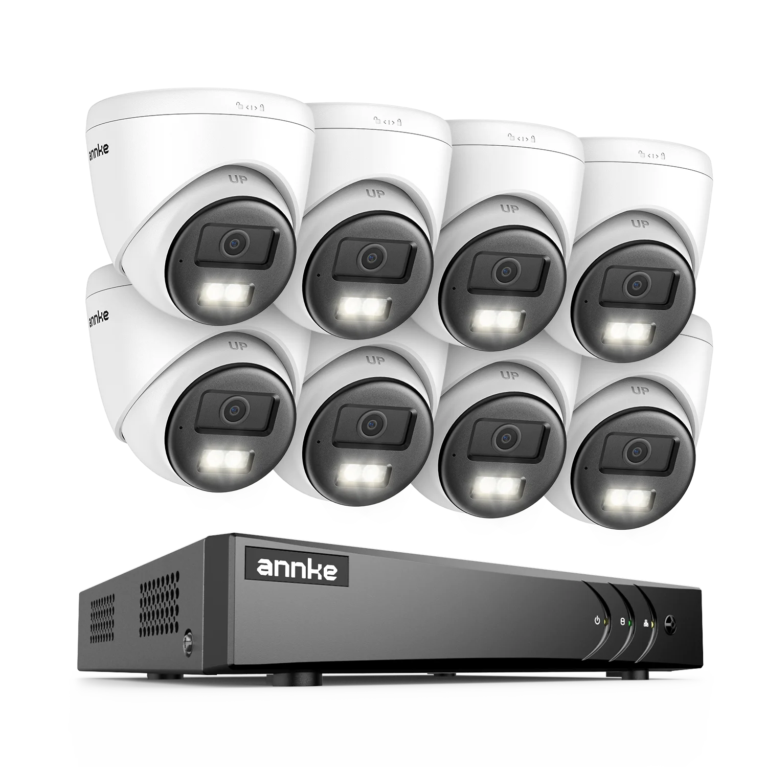 ANNKE 3K CCTV System | 5‑in‑1 8CH DVR, 5MP Dome Cameras, Color Night Vision