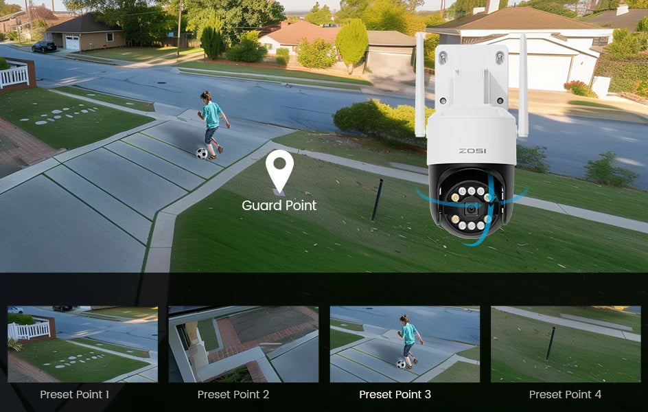 ZOSI 4K Wi‑Fi 6 Security Camera System – 8MP/5MP Pan‑Tilt Wireless IP Cameras with 2‑Way Audio