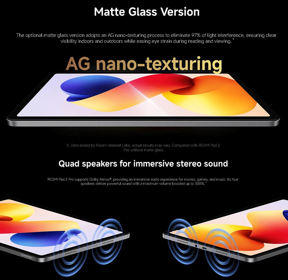 Global Version Xiaomi Redmi Pad 2 Pro 12.1 "clear crystal-clear display 120Hz mAh Sno 7s Gen 4 CPU 33W ft charging 8MP Camera - Limetastore