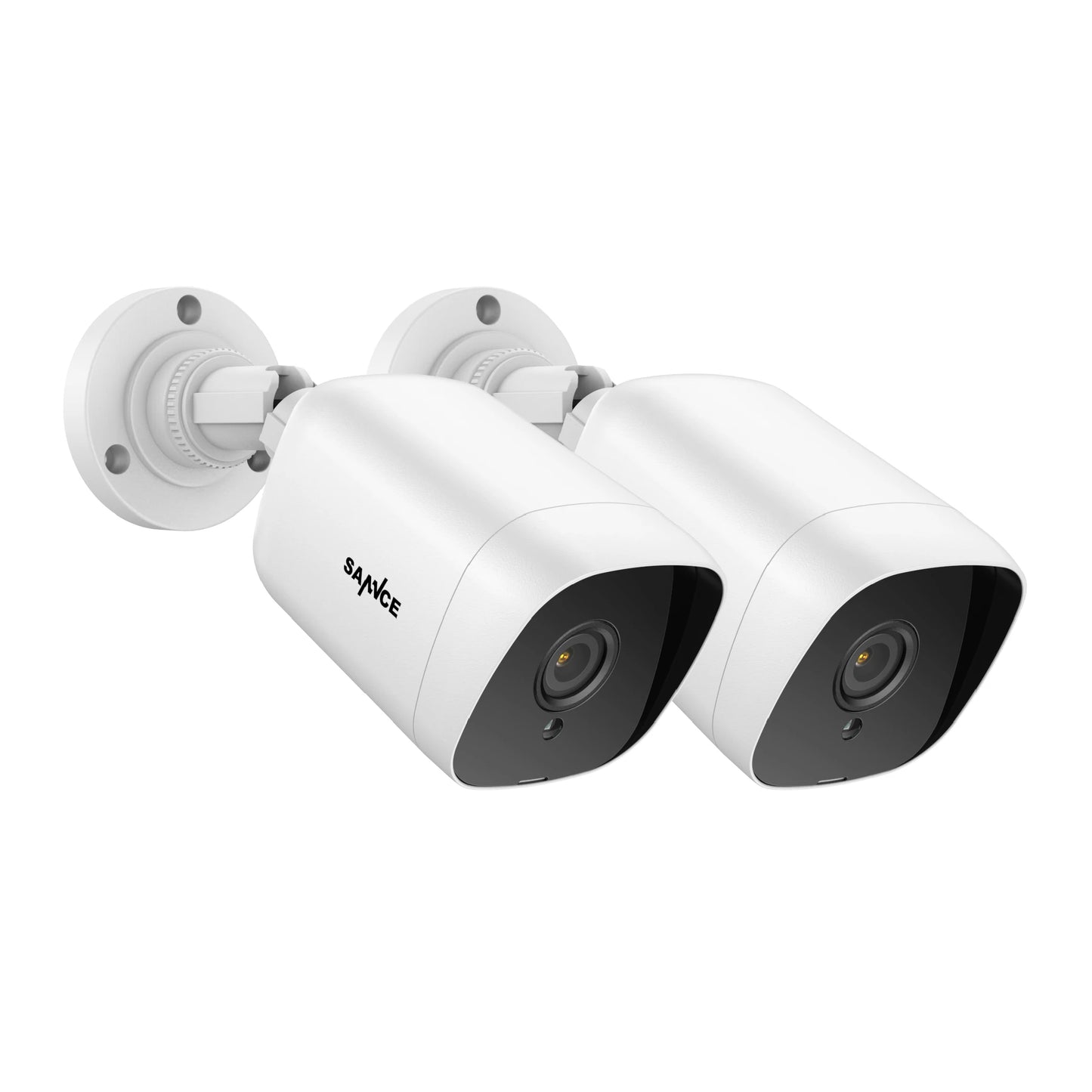 SANNCE 1080P 2MP TVI Cameras | IR Night Vision, Indoor/Outdoor, BNC Cable, 2/4‑Pack
