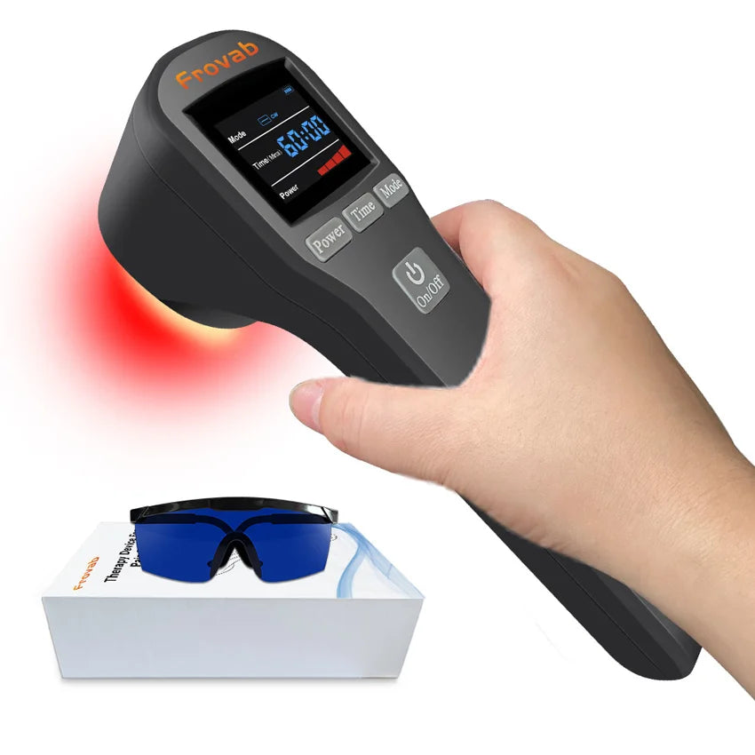 Professional Cold Laser Physiotherapy Device – 4x 808nm & 16x 650nm Infrared Red Light Therapy