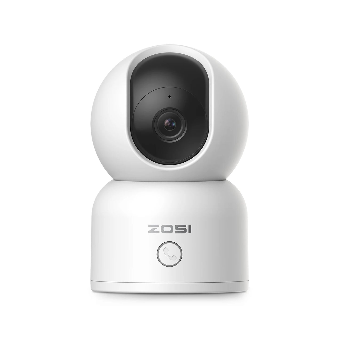 ZOSI C518 2K/4K Indoor Pan‑Tilt Smart WiFi Camera – 360° Baby & Pet Monitor with AI Human Tracking