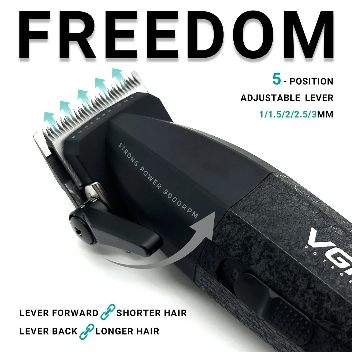 VGR Hair Trimmer Professional Hair Cutting Machine Electric Shaver Cordless Barber Clipper Rechargeable Trimmer for Men V-640