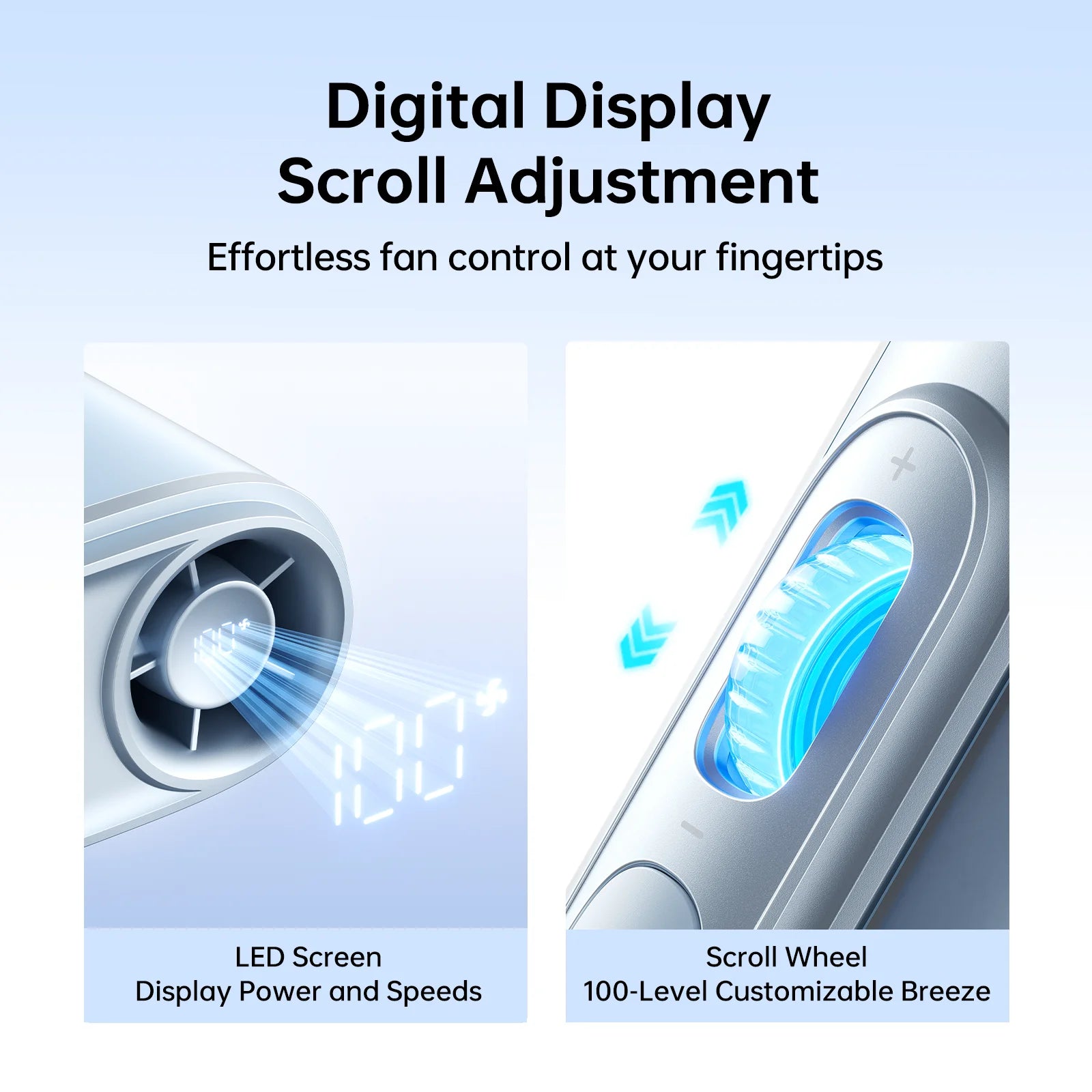 JISULIFE 2-in-1 Wearable Neck & Waist Fan – 4500mAh High-Capacity Battery