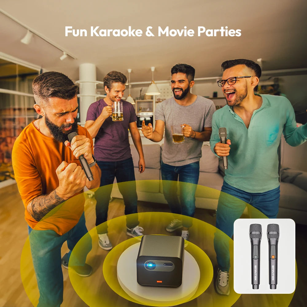 BYINTEK R90 Max Smart Projector | 2200 ANSI Lumens 1080P | Android 11 & WiFi 6