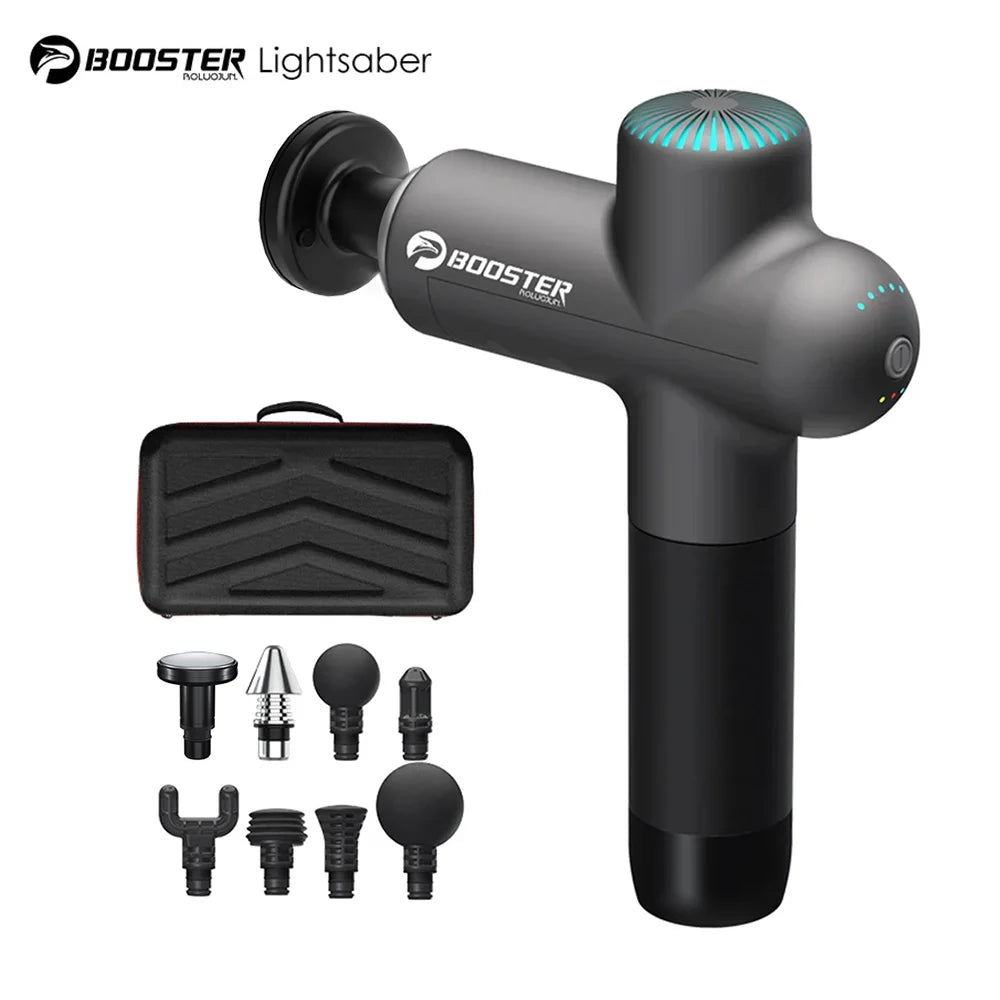 Booster Smart‑Hit Massage Gun – Electric Neck & Body Massager | Deep‑Tissue Fascia Gun