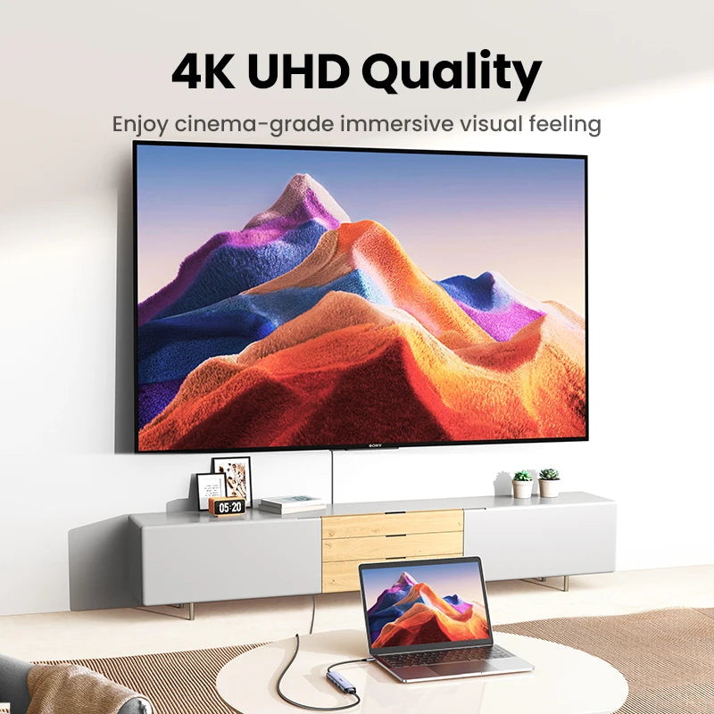 GREEN 7‑in‑1 USB‑C Hub with 4K HDMI, SD/TF, USB‑A 5Gbps, PD100W – Type‑C 3.1