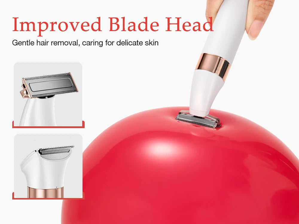 ANLAN Electric Body Hair Trimmer | Double‑Head, Wet/Dry, Safe Shaver for Women