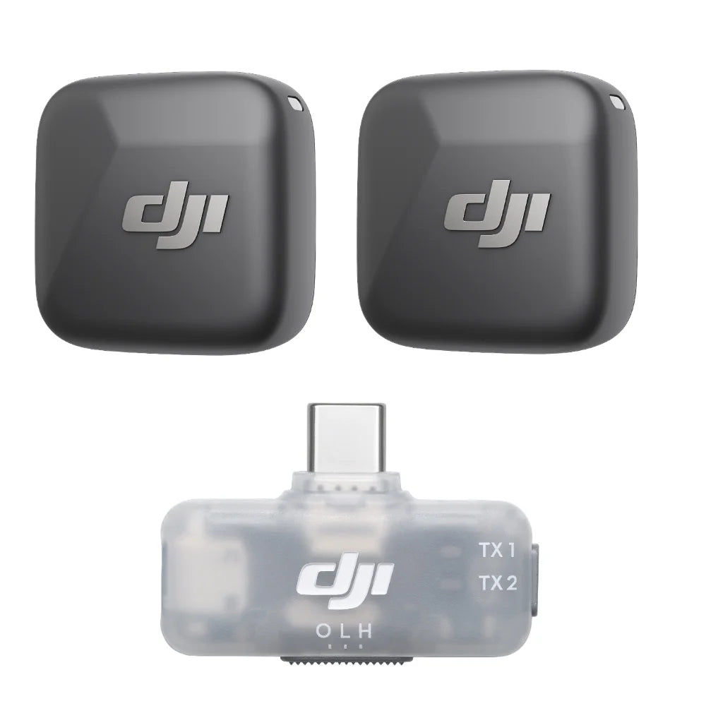 DJI Mic Mini Transmitter & Mobile Phone Receiver Combo – Original DJI Wireless Audio Kit