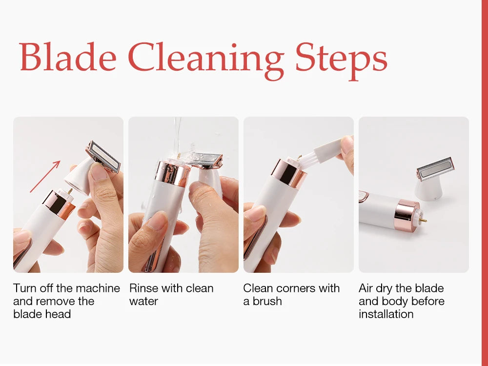 ANLAN Electric Body Hair Trimmer | Double‑Head, Wet/Dry, Safe Shaver for Women