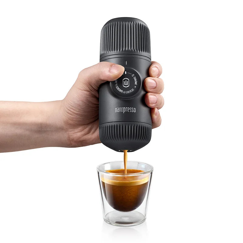 Wacaco Nanopresso Portable Espresso Machine – 18 Bar High-Pressure Hand Pump Coffee Maker