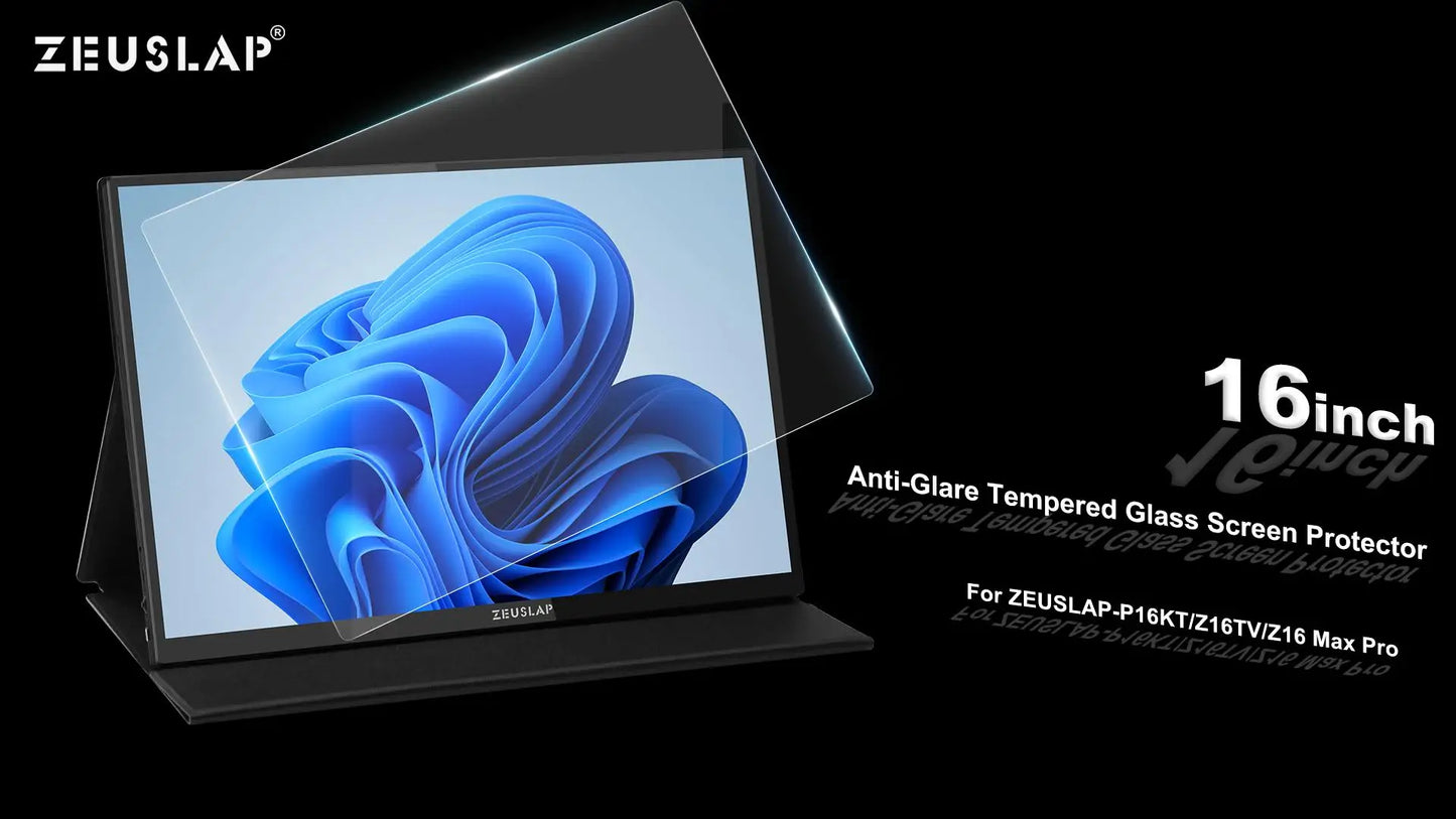 ZEUSLAP 16" Tempered Glass Screen Protector | Z16 Max Pro / Z16TV / P16KT