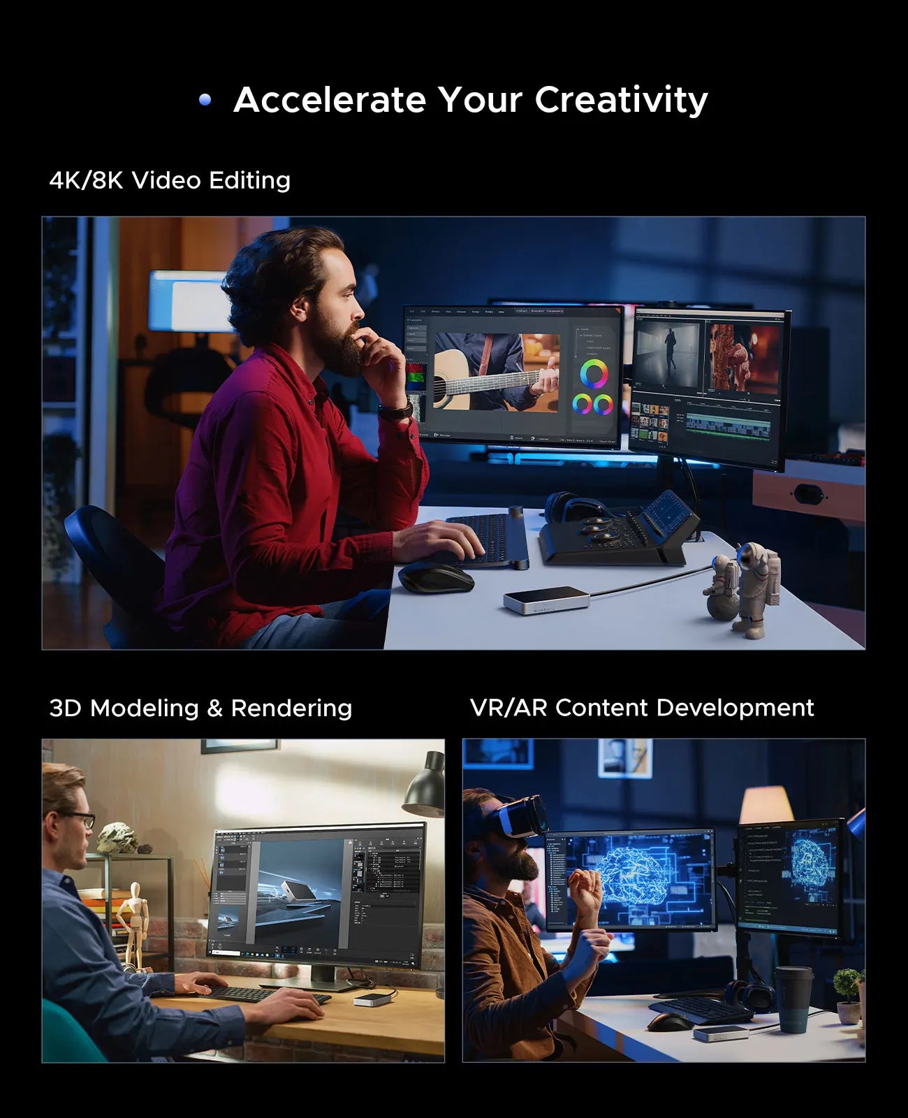 ORICO 80Gbps Thunderbolt 5‑Compatible M.2 NVMe SSD Enclosure with JHL9480 Chip