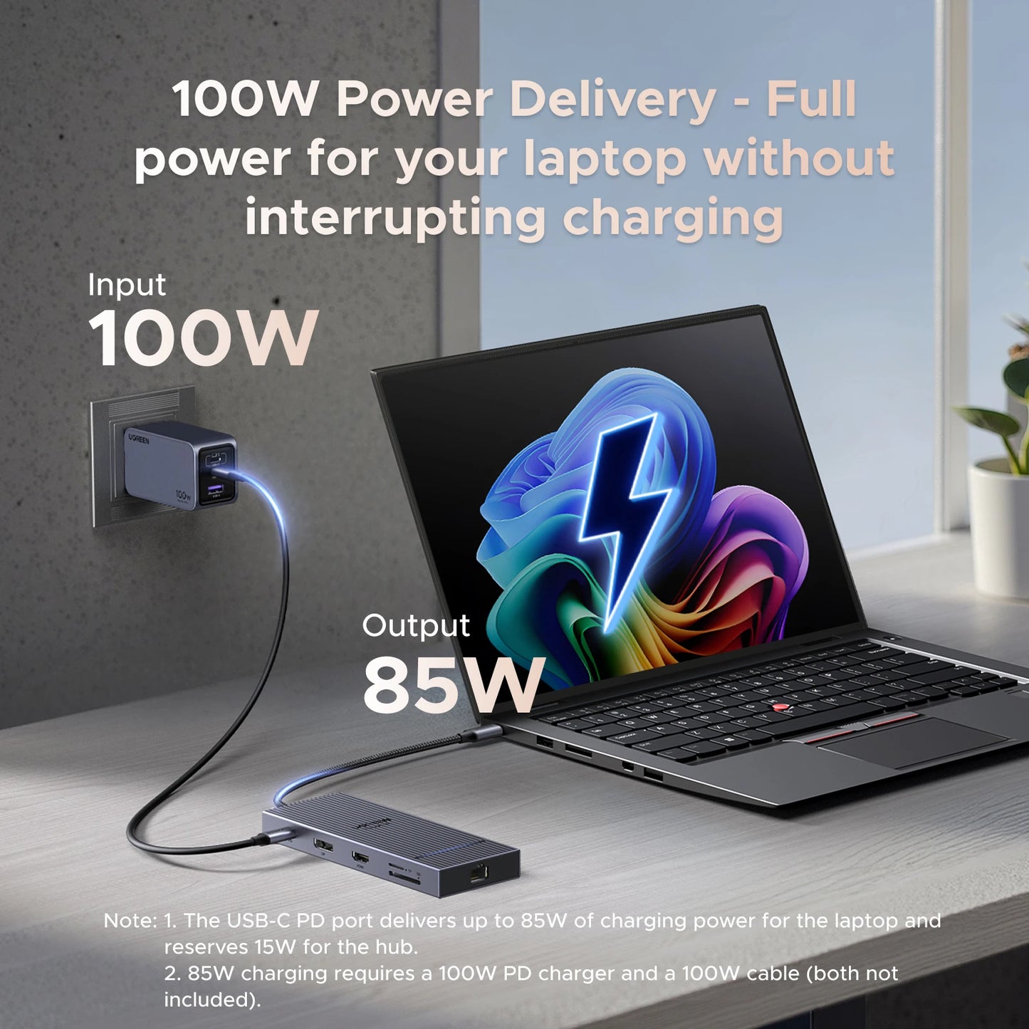 UGREEN 11‑in‑1 USB‑C Hub with 4K120Hz DisplayPort, 4K60Hz HDMI, USB 3.2 10Gbps