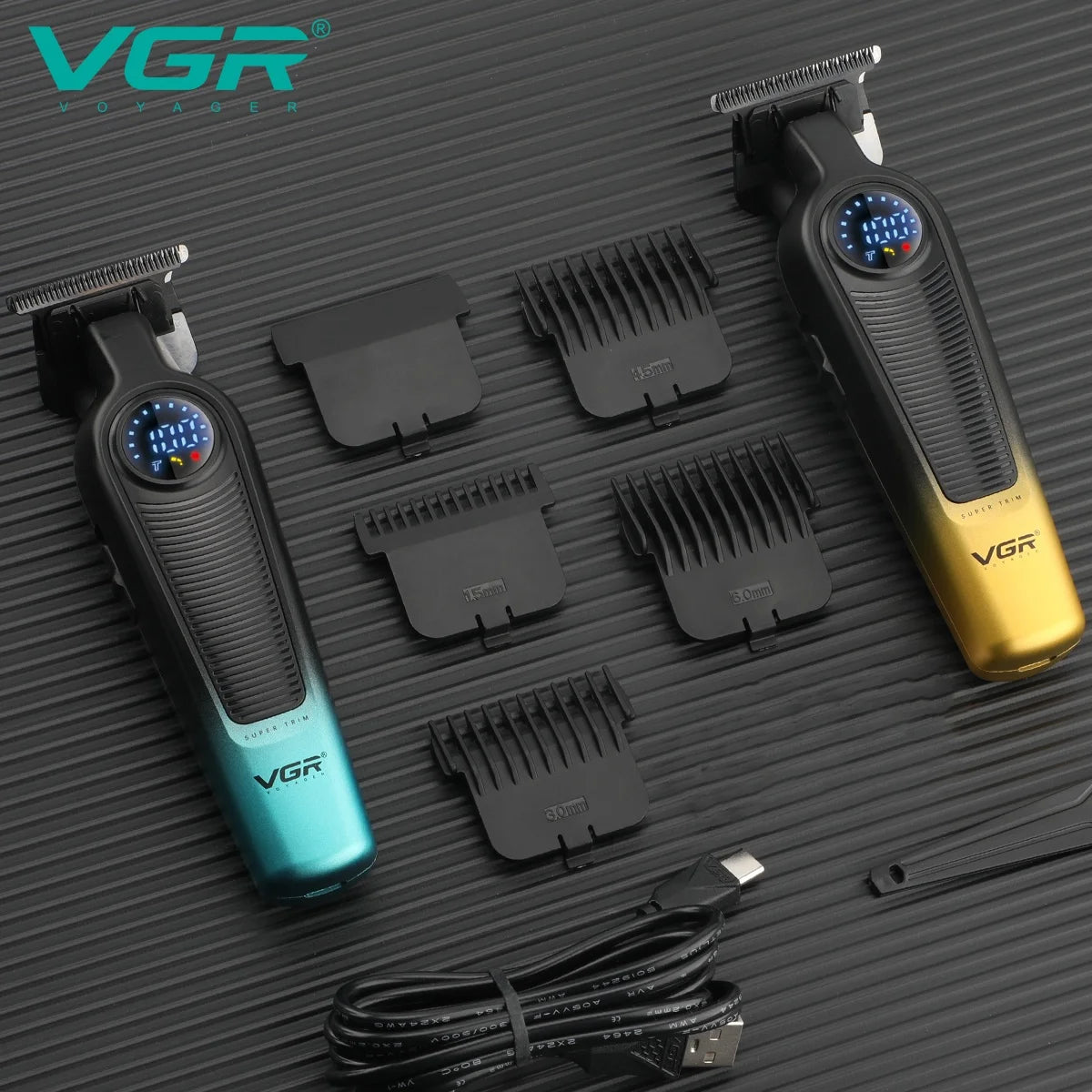 VGR Hair Cutting Machine Cordless Trimmer Electric Hair Clipper Rechargeable Haircut Barber Professional Trimmer for Men V-996