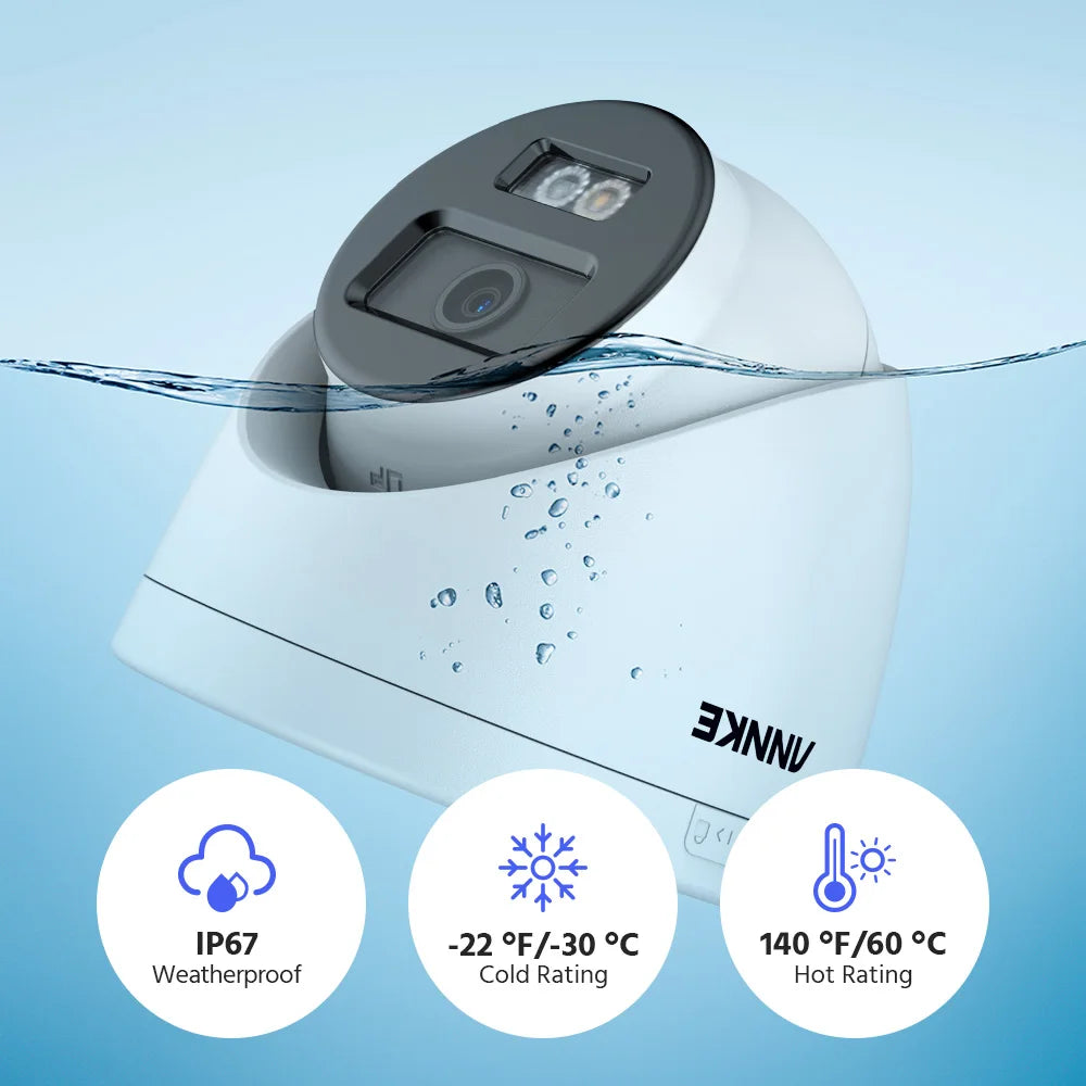 ANNKE 12MP PoE CCTV System | 8CH H.265+ NVR, 4/8× 12MP Cameras, Audio Recording