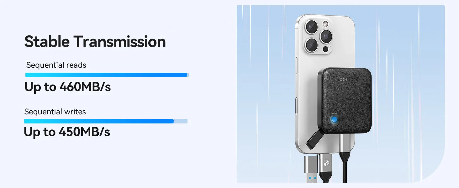 ORICO Portable External SSD – USB 3.2 Gen2 High‑Speed Solid State Drive