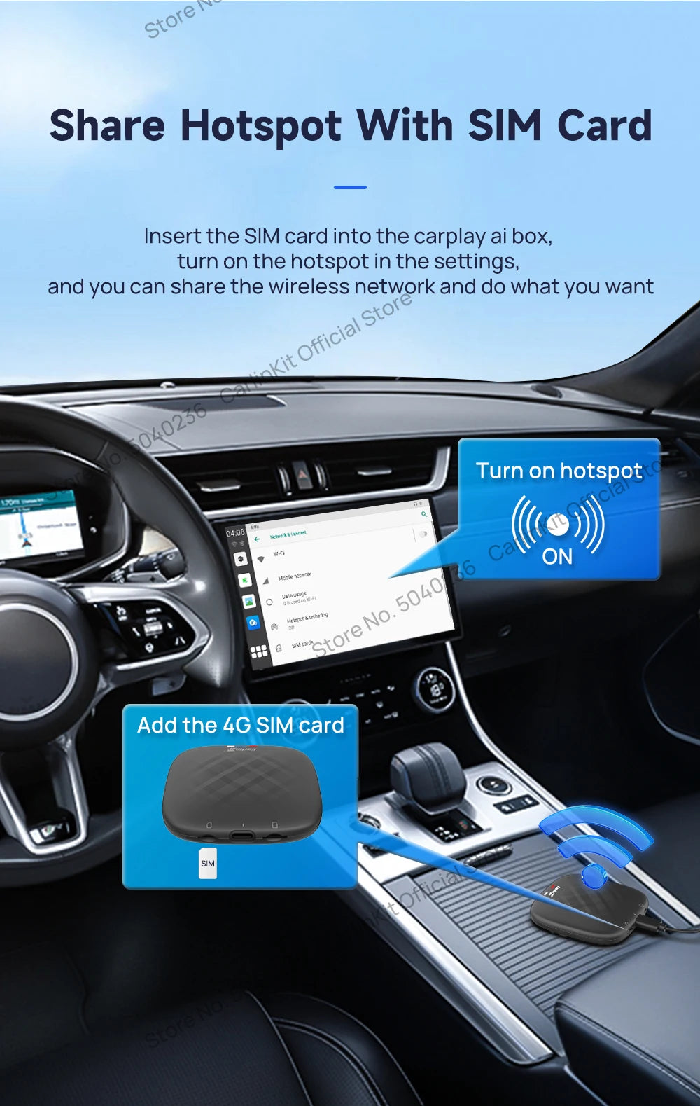 CarlinKit Android 11 Wireless CarPlay AI Box