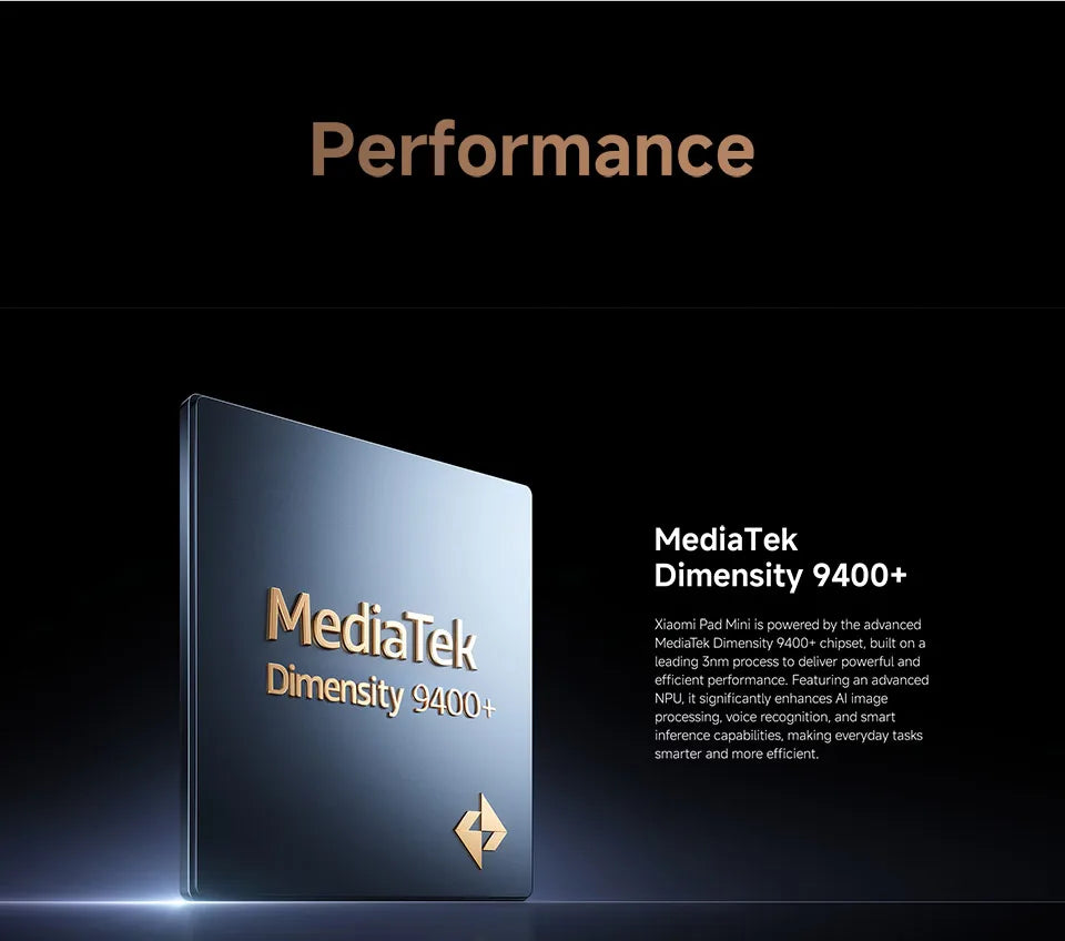 Global Version Xiaomi Pad Mini 8GB /12GB RAM "3K ultra-clear display 7500mAh battery 67W HyperCharge MediaTek Dimensity + 9400 - Limetastore