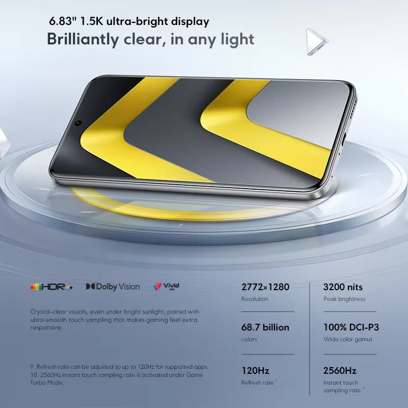 【World Premiere】 POCO M8 Pro 5G Smartphone Global Version Snapdragon 7s Gen 4 6.83" 1.5K 120Hz display 6500mAh battery 100W NFC - Limetastore
