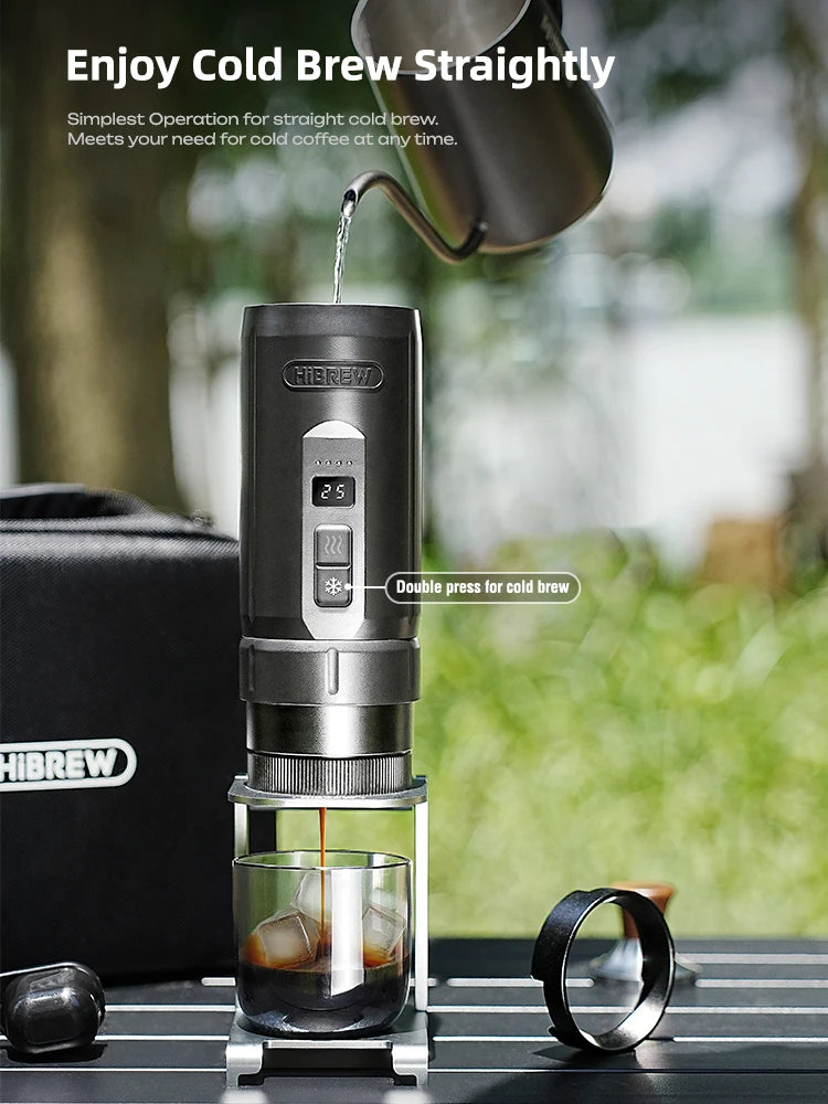 HiBREW H4C – Portable Wireless Espresso Machine | Removable Battery & Fast Heating