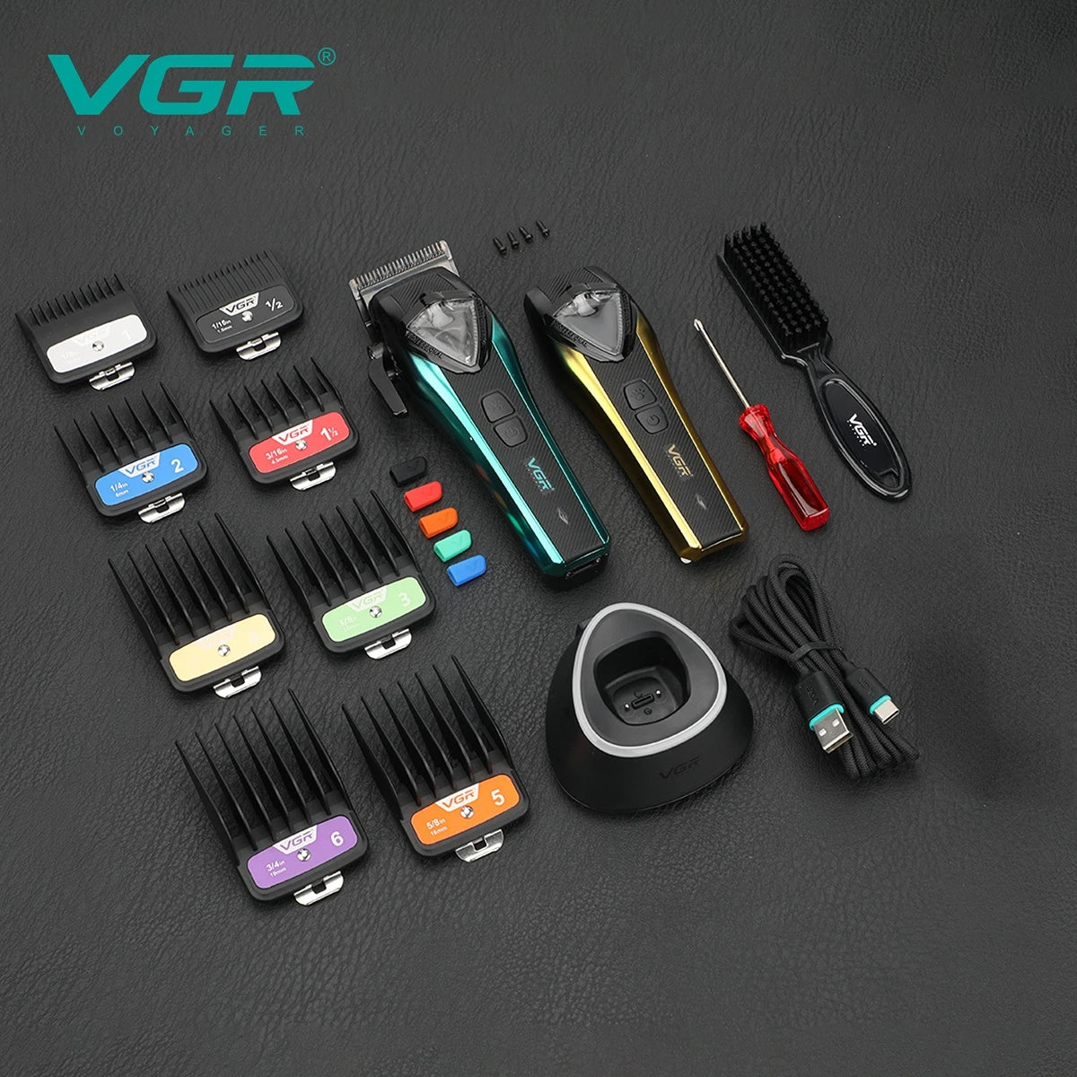VGR Hair Trimmer Cordless Hair Cutting Machine Vector Motor 11000 RPM Electric Barber Adjustable Clipper Trimmer for Men V-883