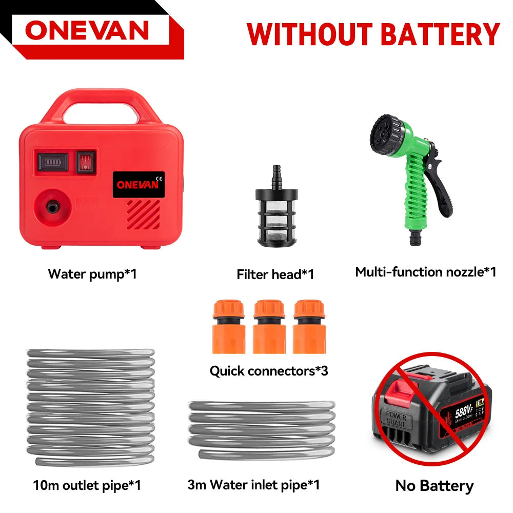 ONEVAN 260W Electric Water Pump | 150m Cordless Pumping Machine