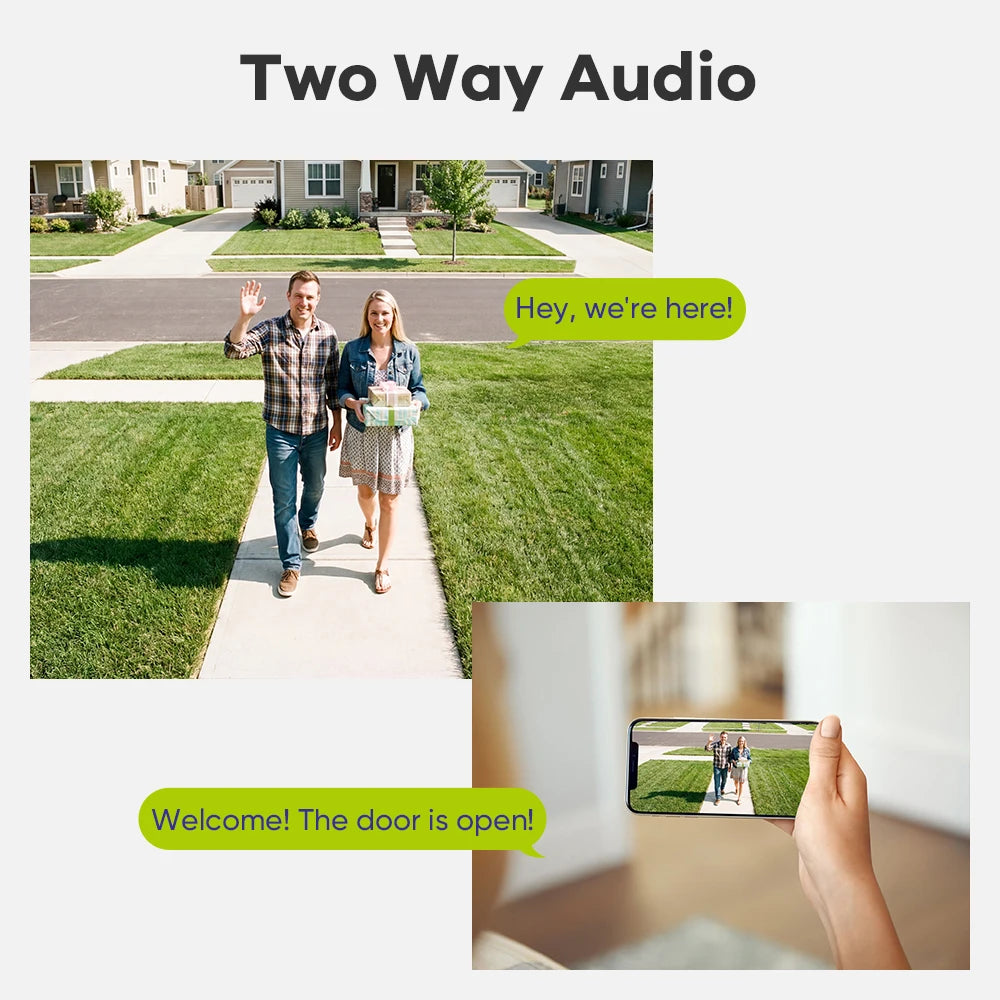 SANNCE 5MP PoE CCTV System | 4CH H.265 NVR, 5MP PT Cameras, Color Night Vision, Two‑Way Audio