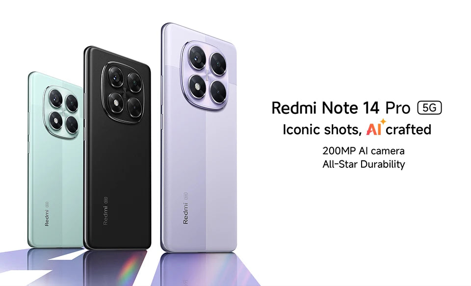 FR Warehouse Xiaomi Redmi Note 14 Pro 5G Smartphone Global Version  MediaTek 200MP Camera 5110mAh 45W Dimensity 7300-Ultra CPU - Limetastore