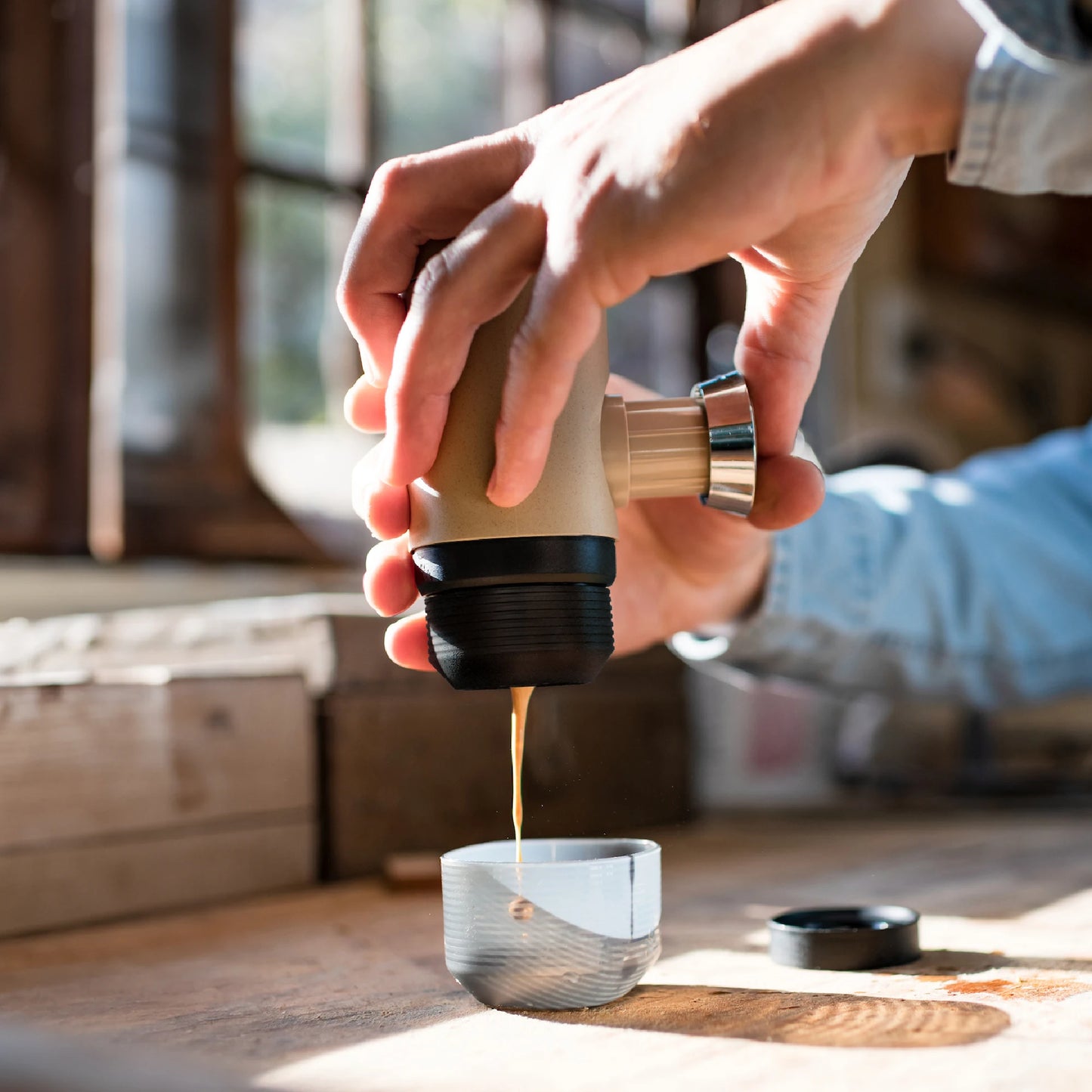 Wacaco Minipresso NS2 Portable Espresso Machine – Ultra-Compact Manual Capsule Coffee Maker