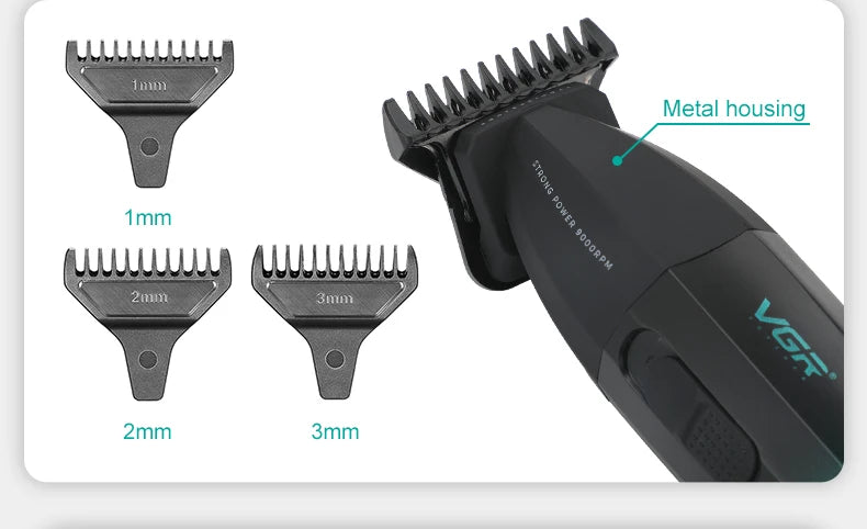 VGR Hair Trimmer Professional Hair Cutting Machine Electric Hair Clipper Shaver Barber Metal Trimmer for Men V-003 V-906 V-308