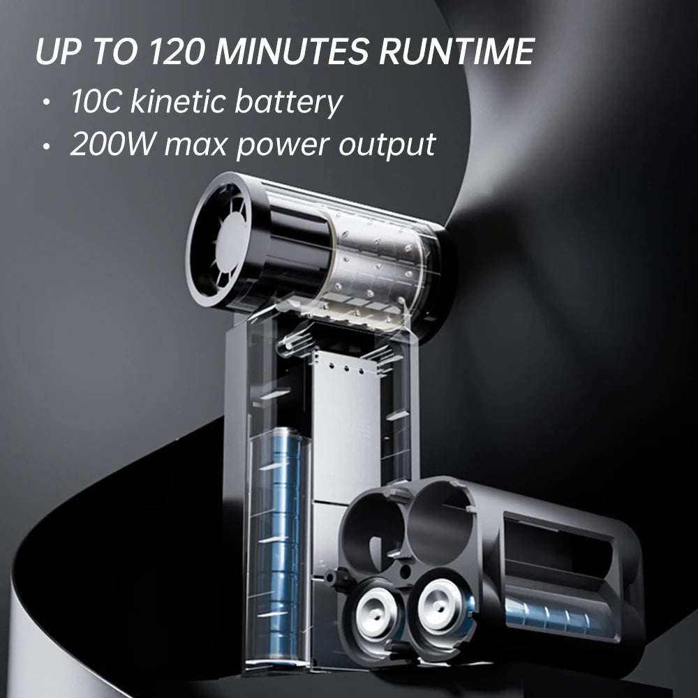 Booster W01 Mini Turbo Fan – 100,000 RPM Brushless Jet Fan | Ultra‑Powerful Handheld Air Blower