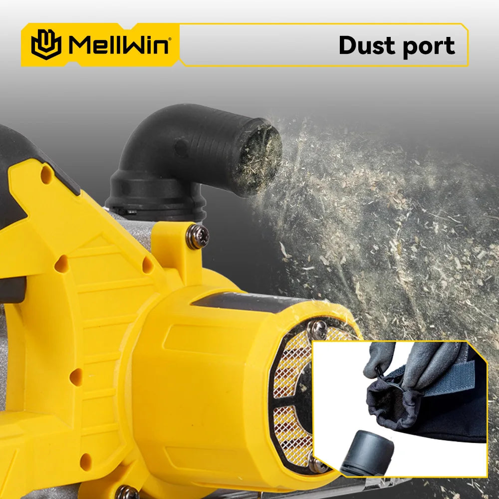 MELLWIN Brushless 6 Inch Electric Circular Saw 3 Gear Cordless Handheld Circular Saw Woodworking Tool For Makita 18V Battery Pin - Limetastore