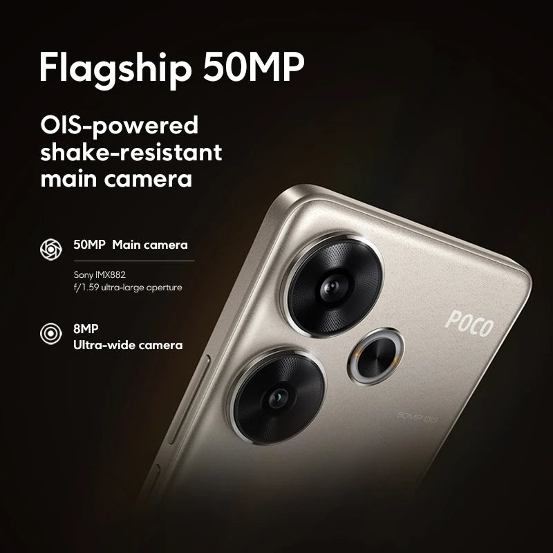 POCO F6 Smartphone Global Version Snapdragon®8s Gen 3 90W Turbo Charging 6.67" 1.5K 120Hz CrystalRes AMOLED DotDisplay NFC 5G - Limetastore