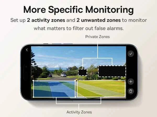 Baseus Security Protection N1 Plus 2K Outdoor Camera Wireless Home Camera Night Vision Color and Alarm 16TB Expandable 2-Cam Kit - Limetastore