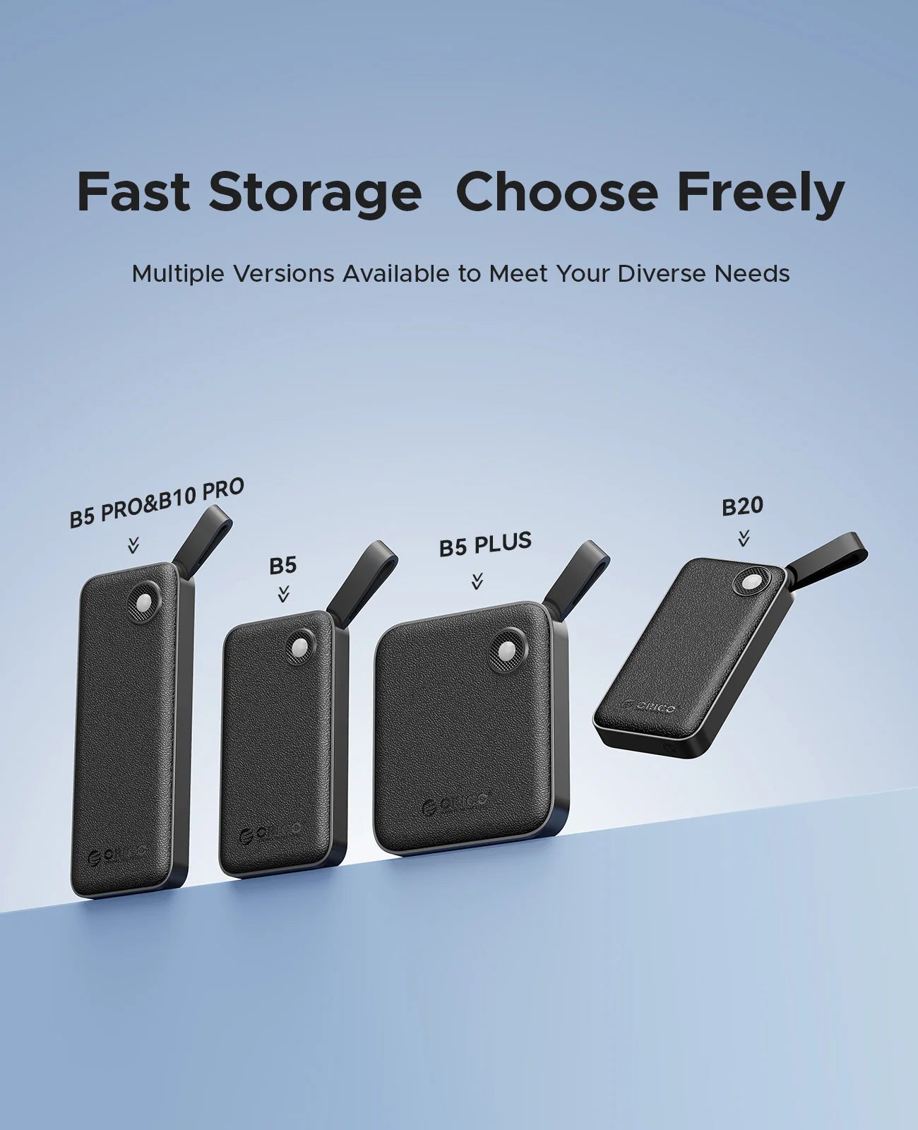 ORICO Portable External SSD – USB 3.2 Gen2 High‑Speed Solid State Drive