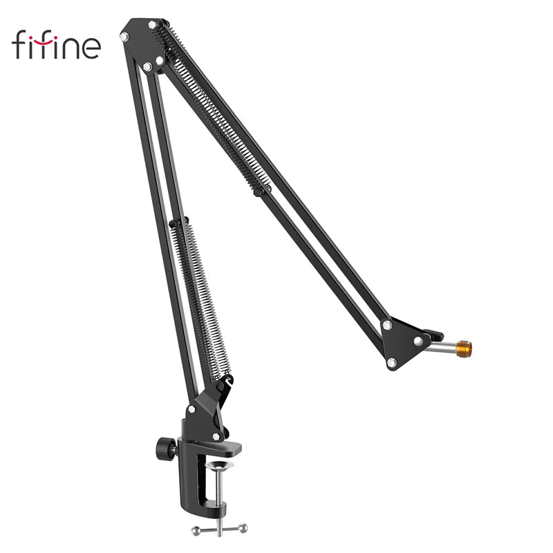 FIFINE Adjustable Microphone Boom Arm | Heavy-Duty Suspension Stand - Limetastore