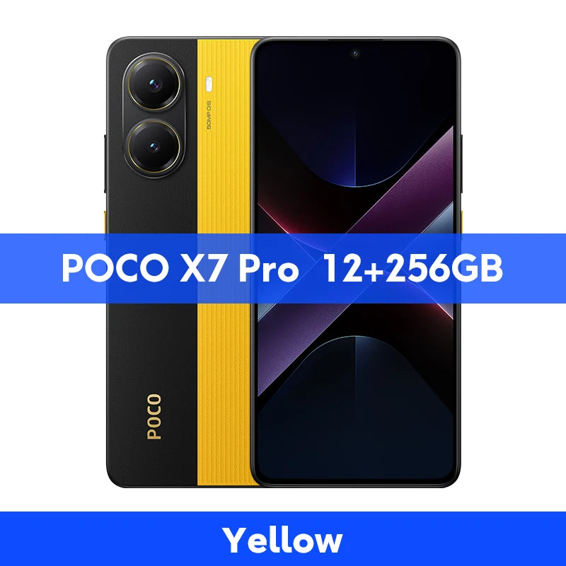 POCO X7 Pro 5G Smartphone Global Version Dimensity 8400-Ultra 50MP camera 6.67" 120Hz display  90W 6000mAh Battery NFC - Limetastore