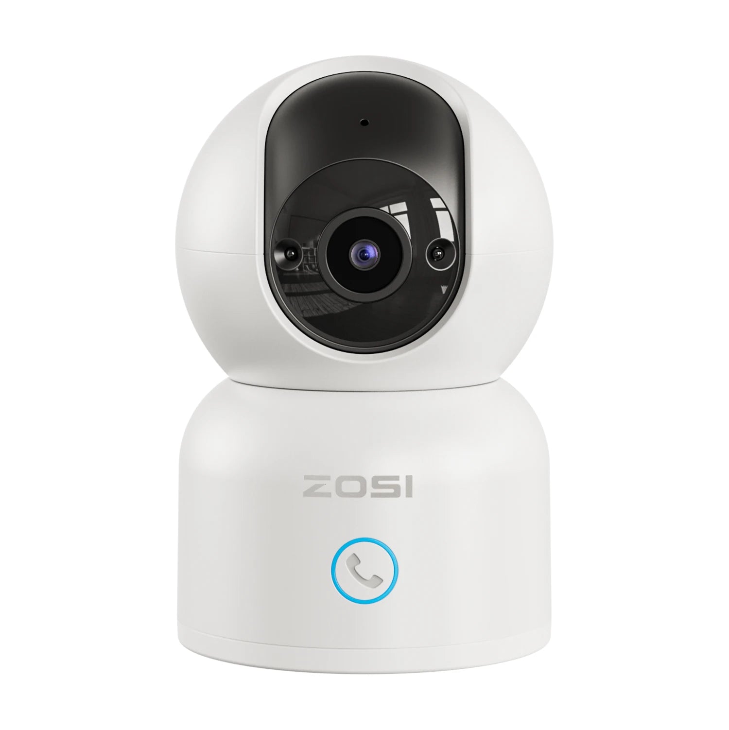 ZOSI Smart Baby Cam – WiFi PTZ Indoor Camera with AI Auto‑Tracking, 360° Panoramic View