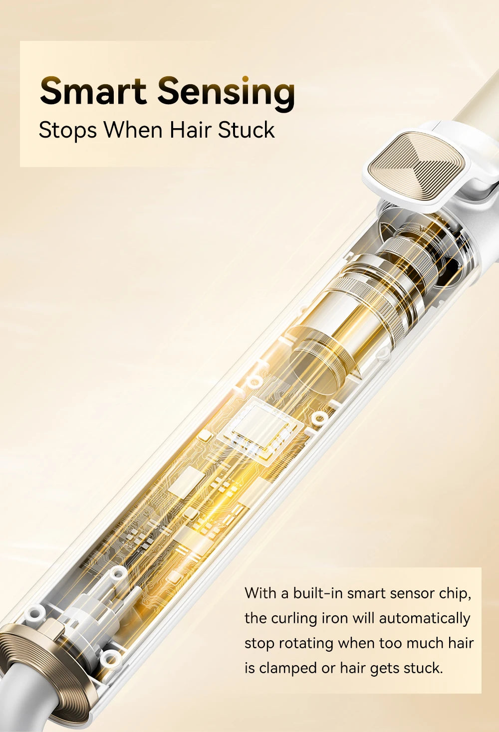 ANLAN Automatic Curling Iron | 30s Heat, Smart Temp, Ceramic Curls