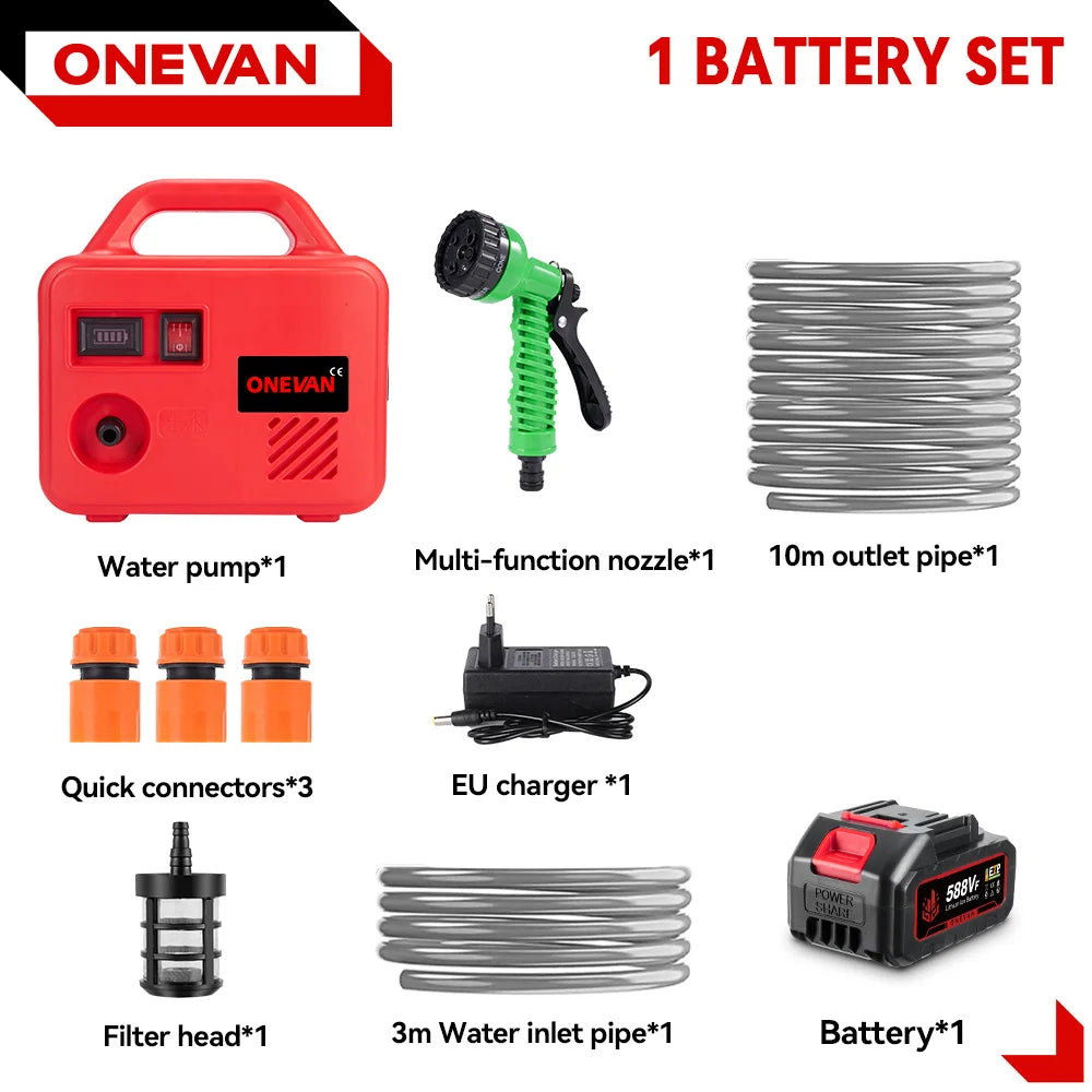ONEVAN 260W Electric Water Pump | 150m Cordless Pumping Machine
